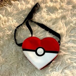 pokémon heart shaped coin purse